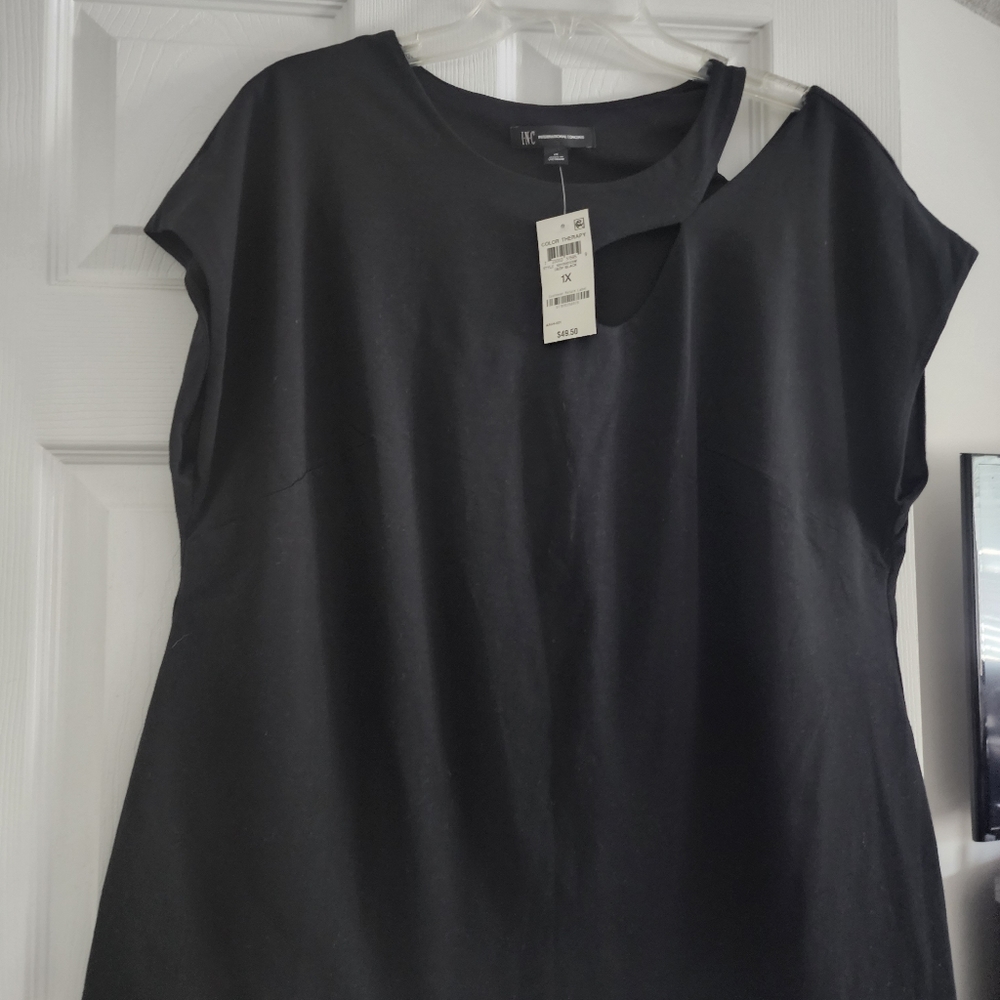 Black cut-out top